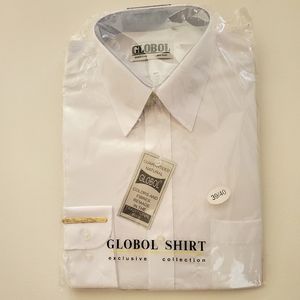 NWT MAN DRESS LONG SLEEVE SHIRT (SIZE 39/40)